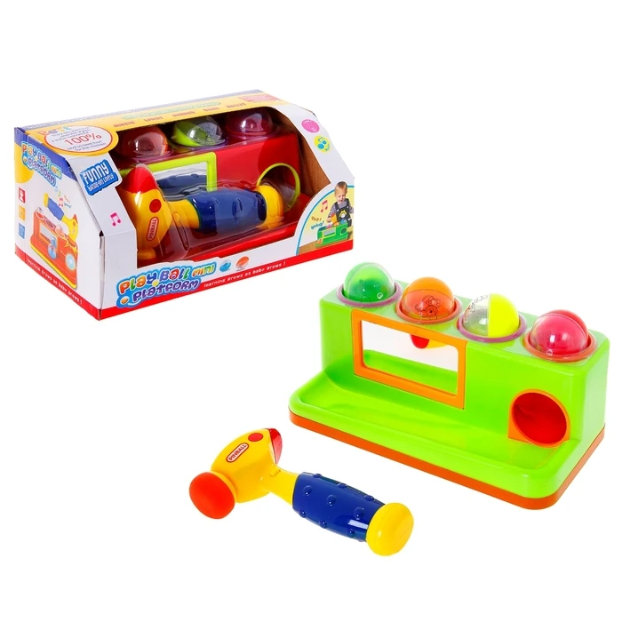 Educational toy "стучалка" sound effects runs on batteries mix |