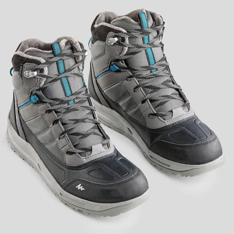 БОТИНКИ МУЖСКИЕ ДЛЯ ЗИМНИХ ПОХОДОВ SH120 WARM MID QUECHUA Decathlon