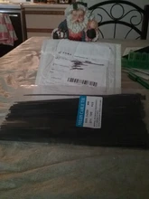 Brida de plástico autoblocante, cable de nailon, anillo de fijación, cremallera color negro, 5x300, 3x200 y 5x200, 100 unidades