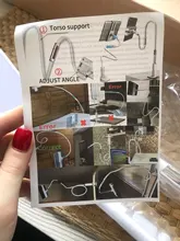 Soporte para tableta de 130cm de largo para brazo y cama, Clip de escritorio para iPad, soporte para tableta de 4,0 pulgadas a 10,6 pulgadas