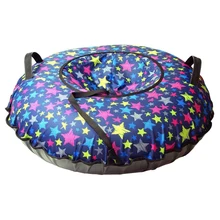 Санки надувные "Ватрушка Принт "Разноцветные звезды" 110 см(КСНВ11015