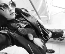 Jacket Coat Oversized Nerazzurri Long-Sleeve Drop-Shoulder Black Plus-Size Womens Zipper