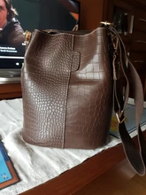 Ansloth-Bolso cruzado de cocodrilo para mujer, bandolera de piel sintética de diseñador de marca, de lujo, bolso de cubo, HPS405