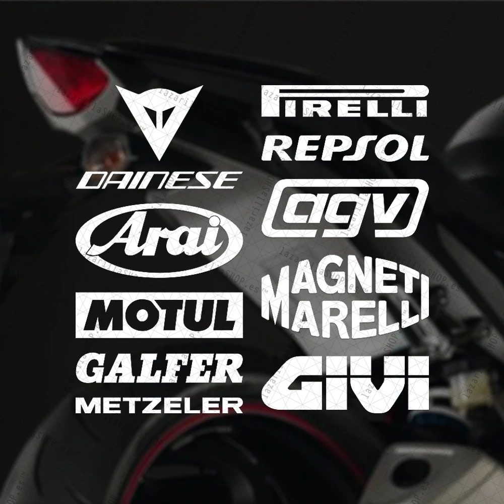 11x спонсирует MOTO 10 см виниловые наклейки moto комплект RACE Киль колеса
