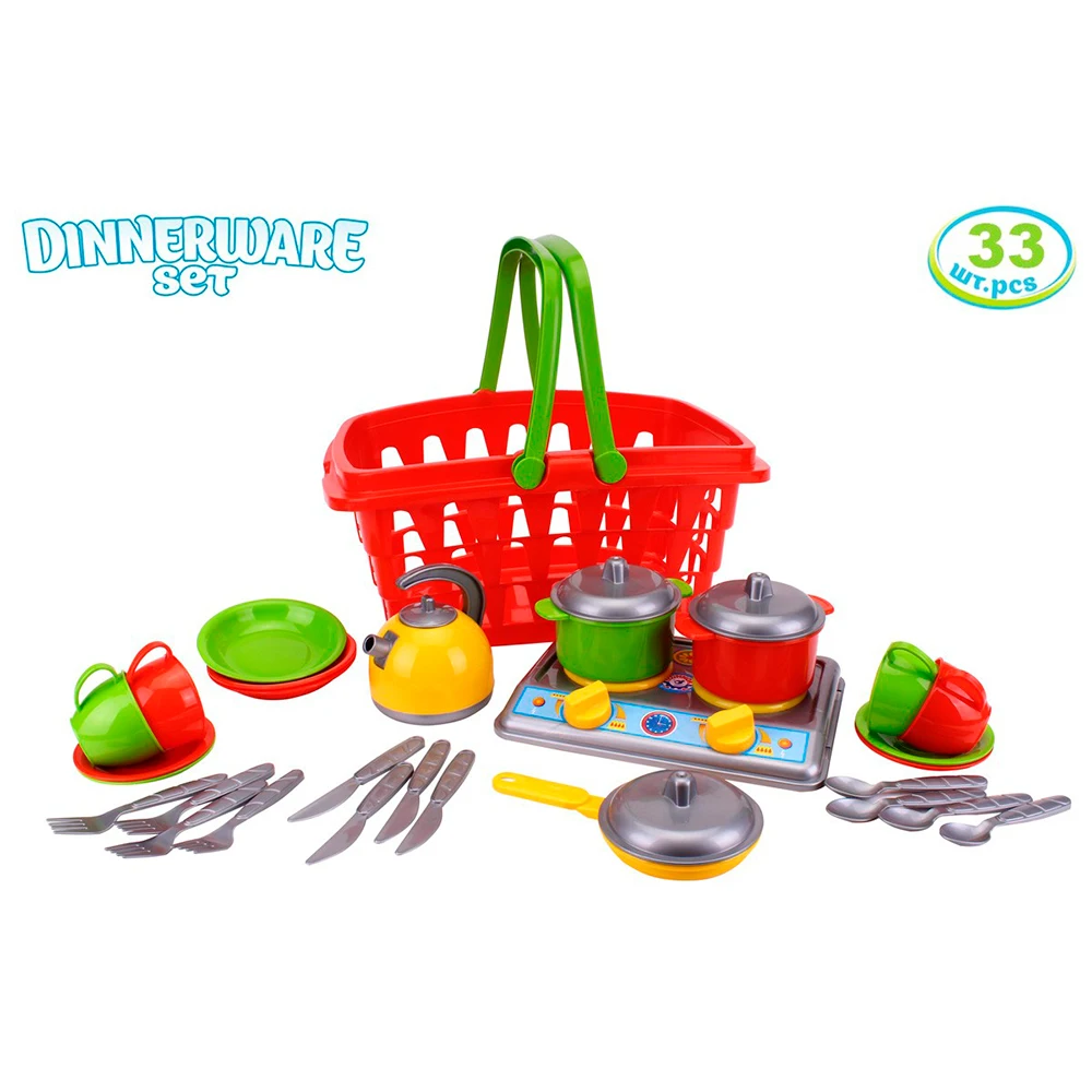 Kitchen children's game set galinka No. 6 technician/tableware children