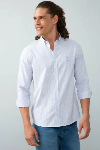 Uss. POLO ASSN. Мужские тканые Gomlek