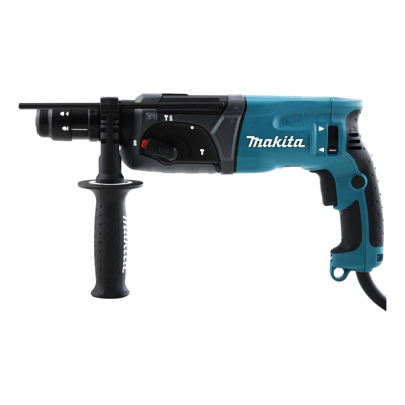 Перфоратор электрический Makita HR2470FT (Мощность 780Вт, скорость холостого хода 1100об/мин, 4500 ударов в минуту)