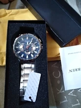 Curren-reloj para hombre, de cuarzo con cronógrafo, de pulsera, resistente al agua, deportivo, de acero inoxidable, masculino