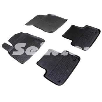 

For Audi Q8 2018-> Rubber mats into saloon, 5 pcs/set [Seintex 91642]