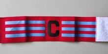 Brazalete de fútbol profesional, brazalete ajustable de capitán, 1 Uds.