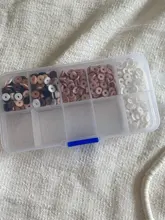 Yidensy-caja de almacenamiento de plástico transparente, caja cuadrada ajustable con ranura de 10/24 para joyas, cuentas, pendientes, organizador, 1 Uds.