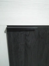 KAK-manijas de armario ocultos de aleación de Zinc, tiradores pomos de cajones para cocina, Puerta del dormitorio, herrajes para muebles, color negro y plateado