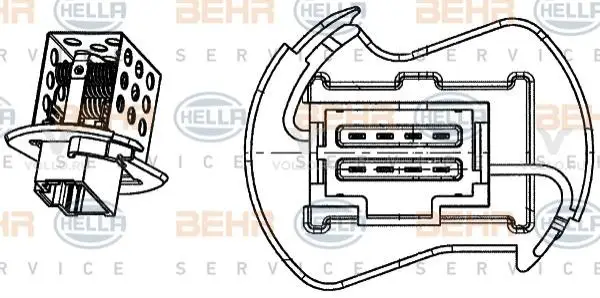 Резистор вентилятора отопителя OPEL MOVANO