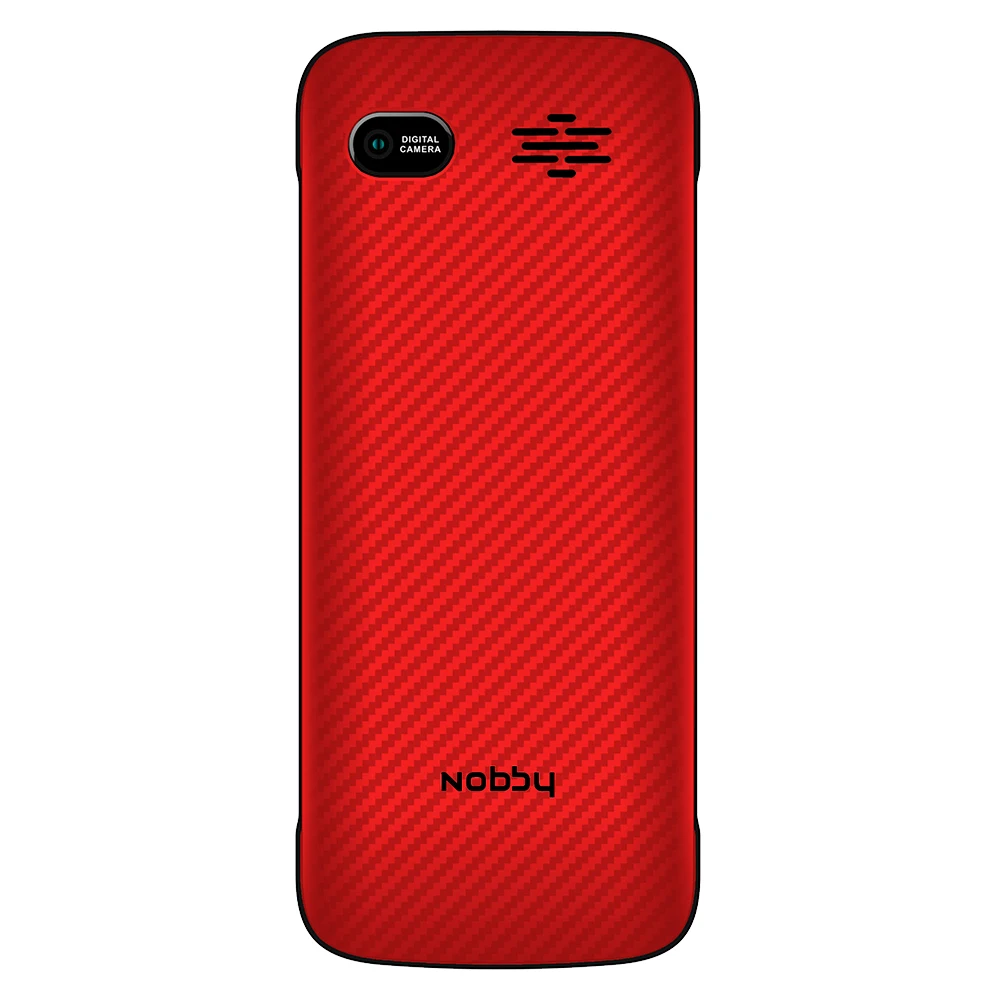 Красный Мобильный телефон Nobby 110, 2 симкарты, ThreadX, камера, фотокамера, цветной дисплей - Цвет: Красный