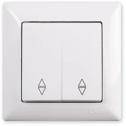 

PnpnElectrıc Gns Visage Ambiance Double Switch Vavien White 10A 220V AC 2 Gang 2 Way Switch
