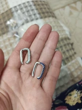 ZHUKOU-pendientes de cristal de circonia cúbica para mujer, Clips para las orejas, pendientes sin perforaciones, color dorado/plateado, modelo: VE125, 1 pieza, 2020