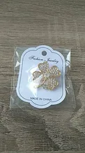 Jewelry Brooch-Pins Clothing-Accessory Rhinestones Crystal Metal Gold-Color WEIMANJINGDIAN