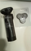 Xiaomi-Afeitadora eléctrica Mijia para hombre, afeitadora de barba en seco y húmedo, recargable, lavable, cabezal 3D, cuchillas duales