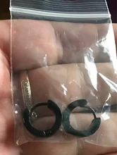 Fashion Jewelry Stud-Earrings Earring-Punk-Rock Circle Steel Titanium Women Round Small