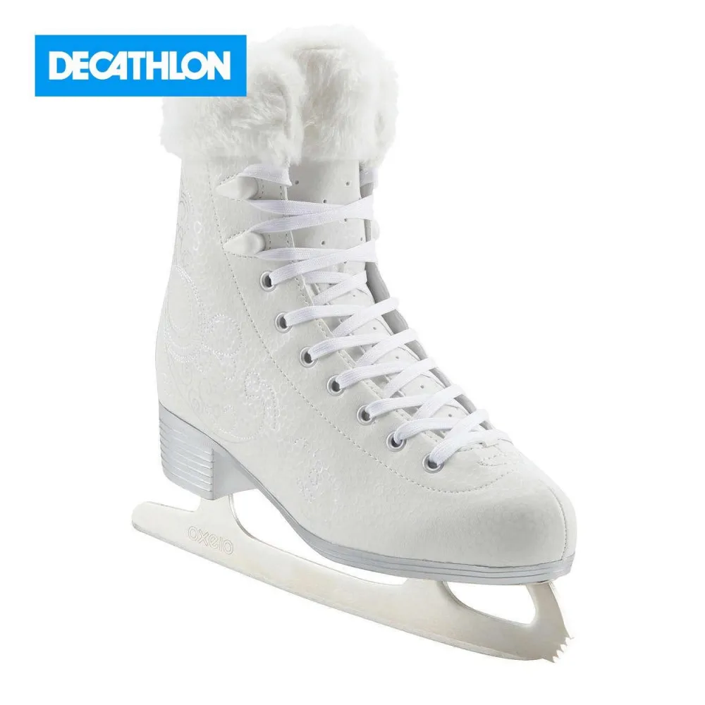 Коньки ледовые женские белые 500 OXELO х Decathlon|Обувь для роликов| |