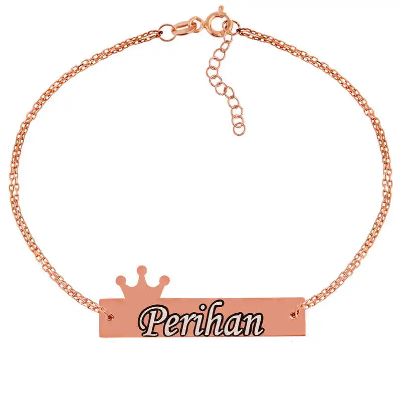 

Sterling silver Personalized Crown Is Womens Bracelet