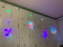 LED Deer Star Moon Curtain Light 220V 110V Christmas Garland String Fairy Lights Outdoor