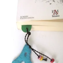 Пафали ручной работы фетровые подставки для книг синий-а