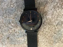 Reloj de pulsera de cuarzo japonés para mujer, cronógrafo con correa de malla de acero inoxidable, relojes de pulsera dorados con estrellas de la noche