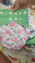 Reusable Baby Nappy Diaper-Cover Pocket-Diaper OS New-Print Hot-Sale 4pcs/Set