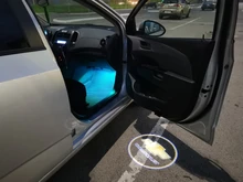 2 uds LED COCHE Luz de bienvenida para puerta proyector Logo de luz láser para Chevrolet Cruze CAPTIVA trax Malibú Blazer atravesar Equinox Aveo