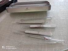 De acero inoxidable acné Facial Blackhead removedor de agujas Extractor comedón, mancha, espinilla Kit de eliminación de doble cara cabeza de herramienta de cuidado