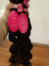 Luduna-mechones de pelo ondulado brasileño para mujer negra, extensiones de pelo ondulado 150% humano, 1/3/4 piezas, Remy
