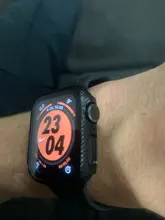 Cristal + cubierta para carcasa de reloj Apple iWatch, parachoques de fibra de carbono + Protector de pantalla Apple watch series 5 4 3 44mm 40MM 38mm 42MM