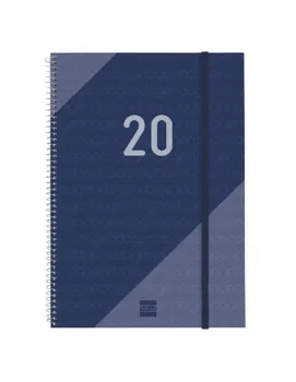 

SPIRAL AGENDA YEAR BLUE WEEK UPRIGHT VIEW E40 219X297X9 MM 2020 FINOCAM