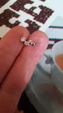 Zircon Earring 925-Sterling-Silver jewelry Engagement LEKANI Woman New Geometric Party-Gift