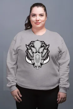 

Angemiel Wear Motif Sinirli Ox Gray Female Sweatshirt