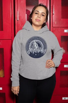 

Angemiel Wear Forest Gray Women 'S Hooded Sweatshirt