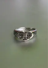 Anillos creativos de cara llorando para mujer, nueva moda femenina, anillo ajustable, joyería de Bar para mujer, joyas del Club nocturno, regalos
