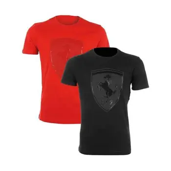 

T-shirt men shield logo Ferrari black size M