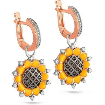 

Kabarovsky earrings with 38 diamonds in red gold