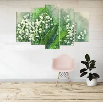 

Flower Themed 5 Piece Mdf Table