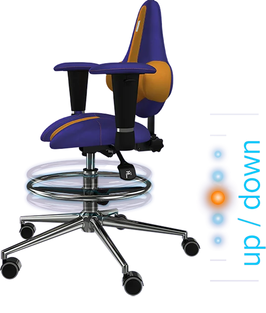 Chair office KULIK SYSTEM KIDS Olive for children and teenagers Computer Эргономичное 5 zones control spine