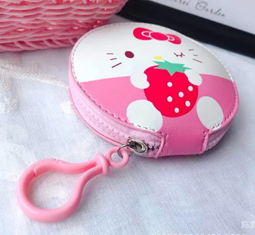 Hello kitty мультфильм pu кожа Монета Сумка Кошелек держатель для наушников ключ сумка XK-0862