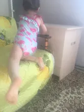 Bañador triangular con estampado de aves para niñas, traje de baño de un hombro, ropa de playa para bebé, Chico, 1-6 años, 2017