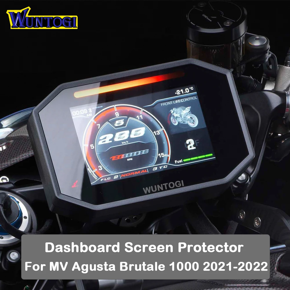 

Защитная пленка для экрана приборной панели мотоцикла для MV Agusta Brutale 1000 2021 - 2022 TFT LCD Защитная пленка для приборной панели с защитой от царапин
