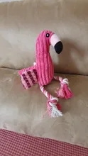 De peluche de felpa Flamingo perros de compañía morder masticar juguetes de Chihuahua/Yorkshire/Bulldog/Pug/Corgi perro interactivo/perro de juguete