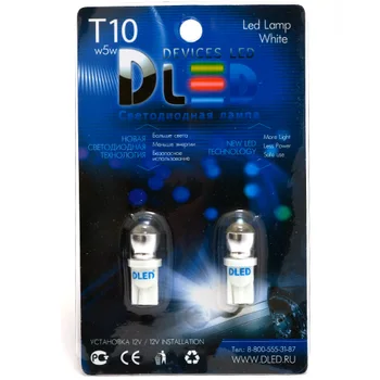 

1pcs LED Car Lamp T10 - W5W - 1.5W HP + Линза