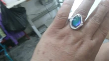 Vintage Color Retro cambio anillo Oval emoción sentimiento cambiante anillo de Control de temperatura de Color anillos para las mujeres