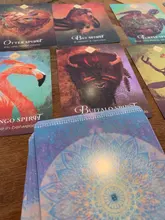 Las cartas del Tarot cubierta juegos inglés versión Tarot tarjeta el espíritu Animal Oracle juego de mesa para fiesta de la Familia Diversión jugando juegos