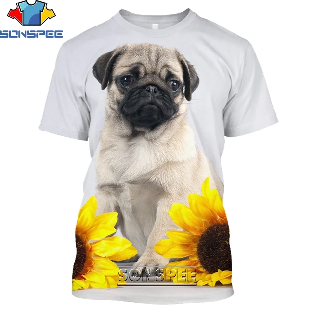 XS-XL INTERESTPRINT Childs T-Shirt Pug Dog Portrait 